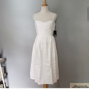 Reformation Olivia Linen Midi Dress Size 0